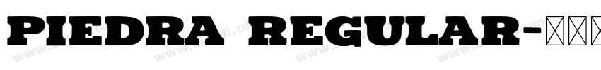 Piedra Regular字体转换